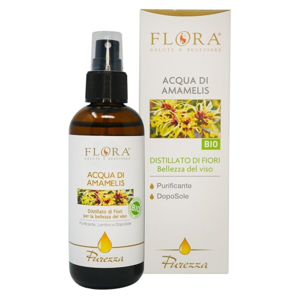 Acqua aromatica di amamelis, tonico per il viso