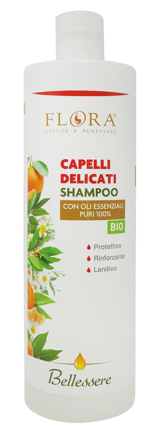 shampoo capelli delicati con oli essenziali
